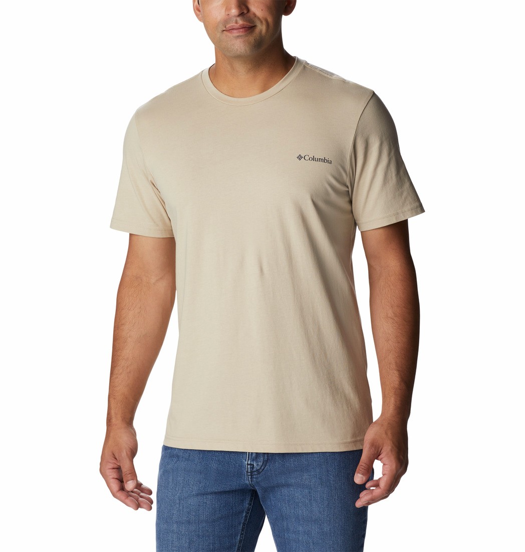 Men's Columbia Rapid Ridge™ Back Graphic Tee II 1934824-274 Biege