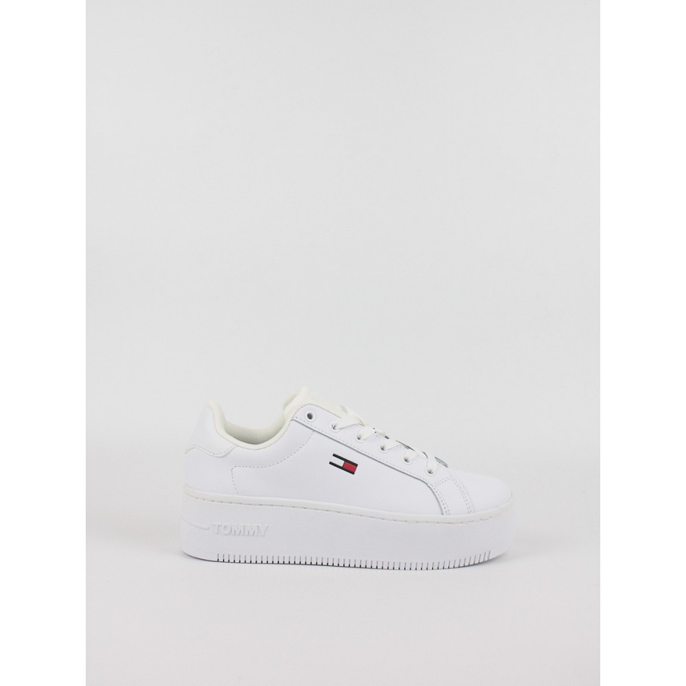 Women Sneaker Tommy Hilfiger Tommy Jeans Flatform Essential EN0EN02043-YBR White