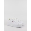 Γυναικεία Sneaker Tommy Hilfiger Tommy Jeans Flatform Essential EN0EN02043-YBR Ασπρο