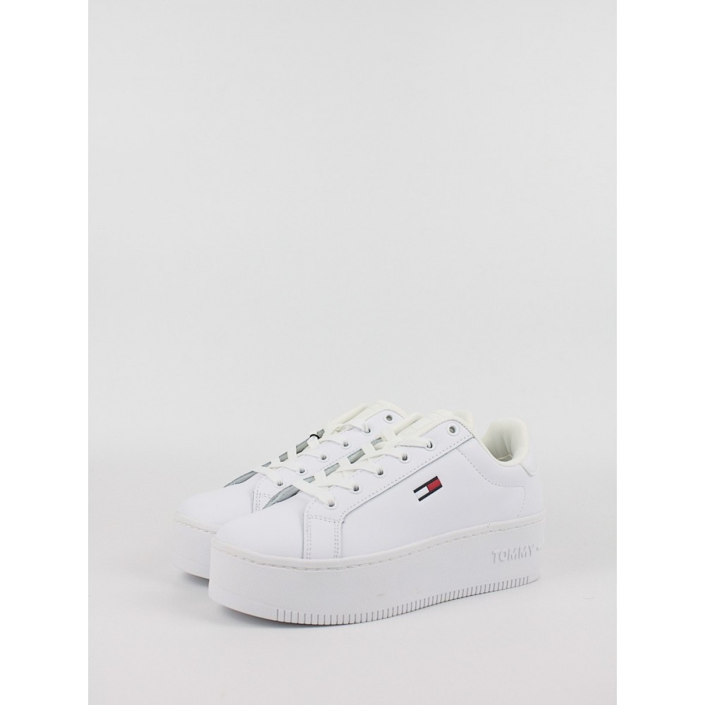 Women Sneaker Tommy Hilfiger Tommy Jeans Flatform Essential EN0EN02043-YBR White