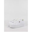 Γυναικεία Sneaker Tommy Hilfiger Tommy Jeans Flatform Essential EN0EN02043-YBR Ασπρο