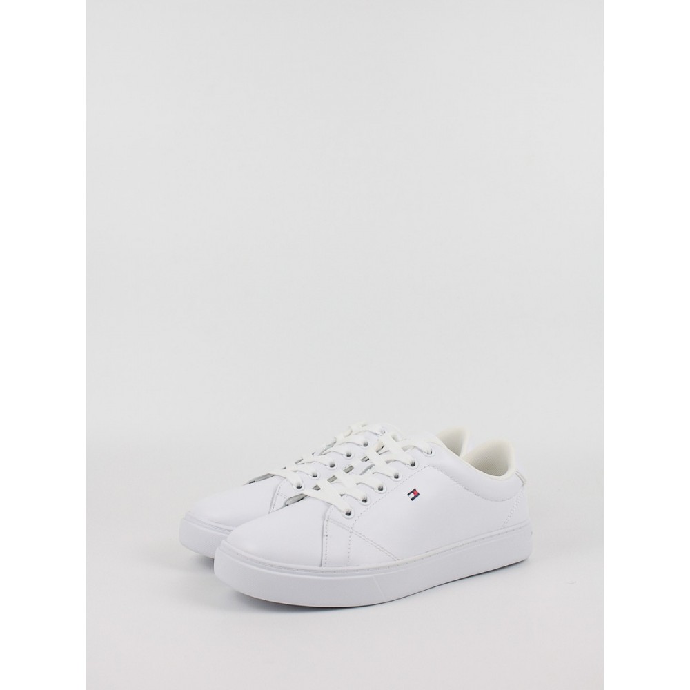 Women Sneaker Tommy Hilfiger Essential Court Sneaker FW0FW07427-YBS White