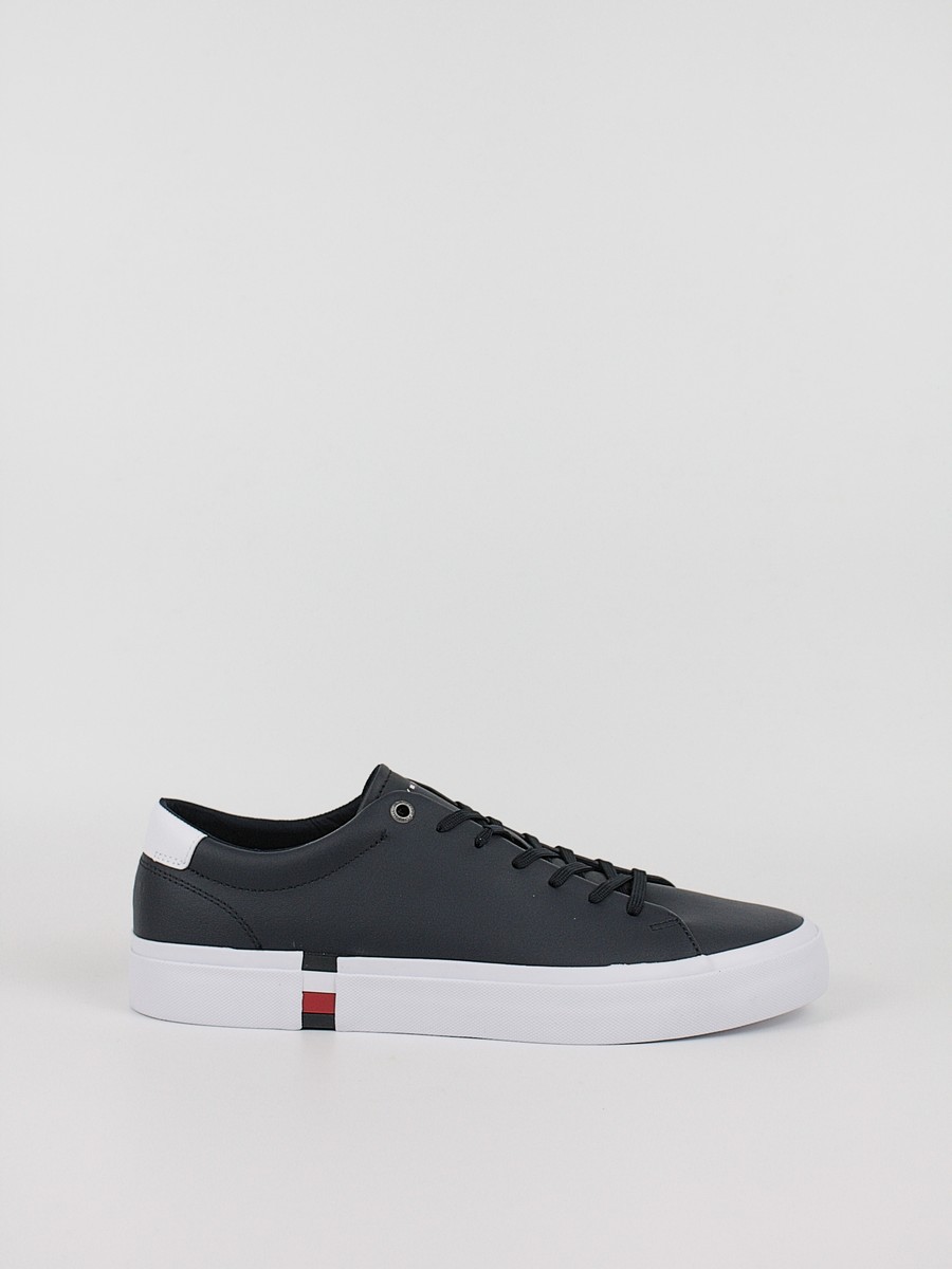 Ανδρικά Sneaker Tommy Hilfiger Corporate Leather Detail Vulc FM0FM04589-DW5 Μπλε