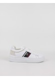 Women Sneaker Tommy Hilfiger Corp Webbing Court Sneaker FW0FW07387-YBS White