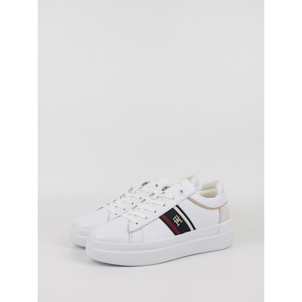 Women Sneaker Tommy Hilfiger Corp Webbing Court Sneaker FW0FW07387-YBS White Women Sneaker Tommy Hilfiger Corp Webbing Court Sneaker FW0FW07387-YBS White