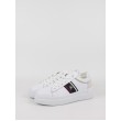 Women Sneaker Tommy Hilfiger Corp Webbing Court Sneaker FW0FW07387-YBS White