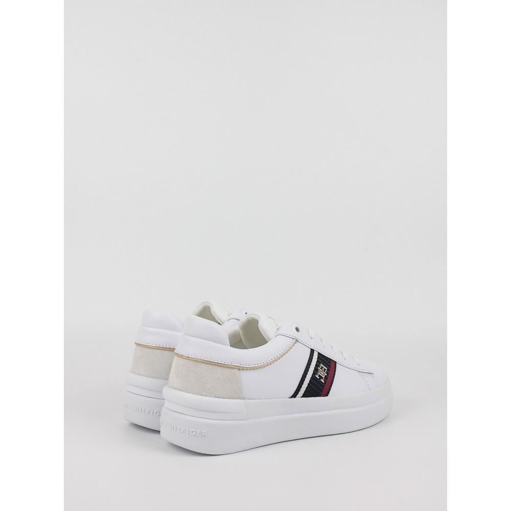 Γυναικεία Sneaker Tommy Hilfiger Corp Webbing Court Sneaker FW0FW07387-YBS Ασπρο