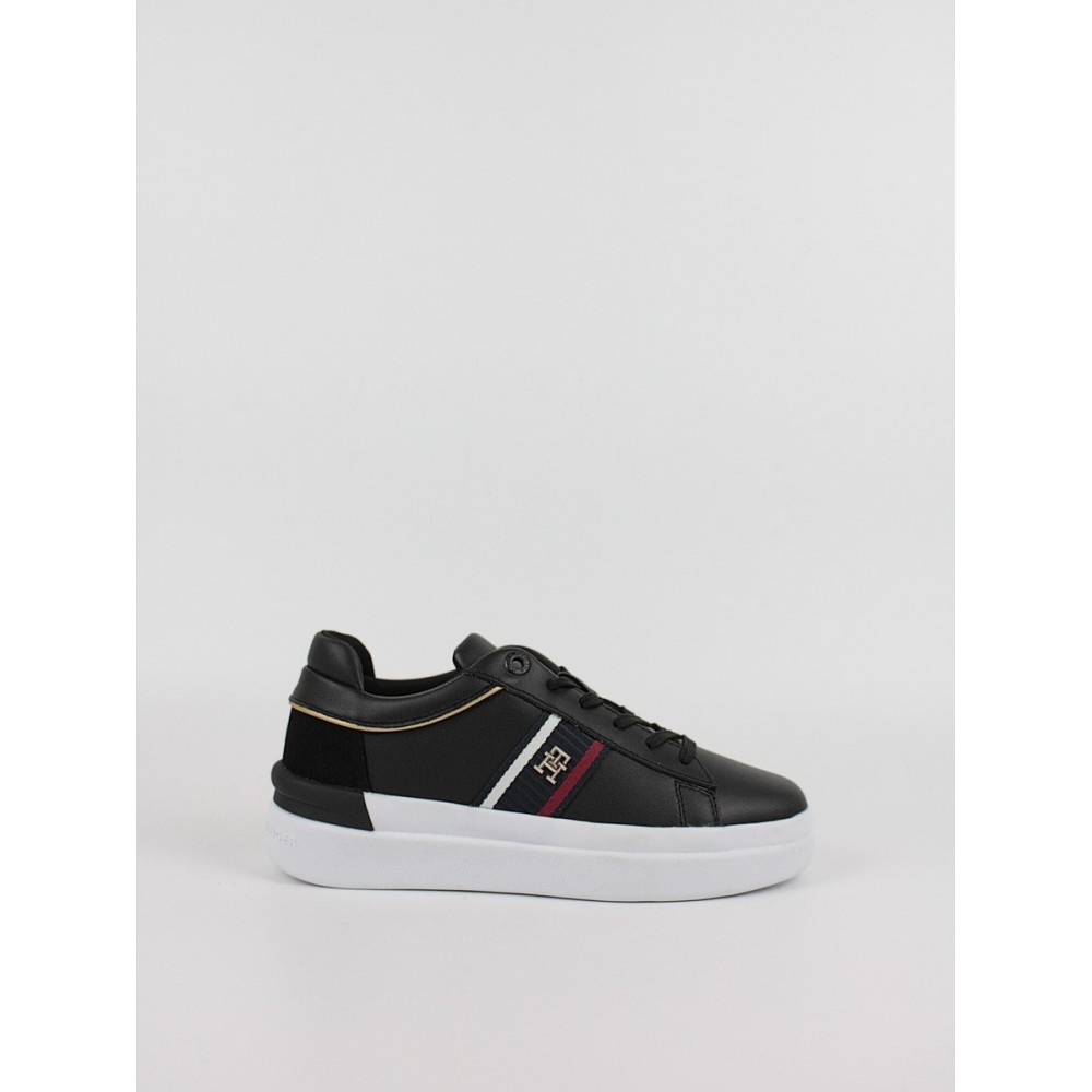 Women Sneaker Tommy Hilfiger Corp Webbing Court Sneaker FW0FW07387-BDS Black Women Sneaker Tommy Hilfiger Corp Webbing Court Sneaker FW0FW07387-BDS Black