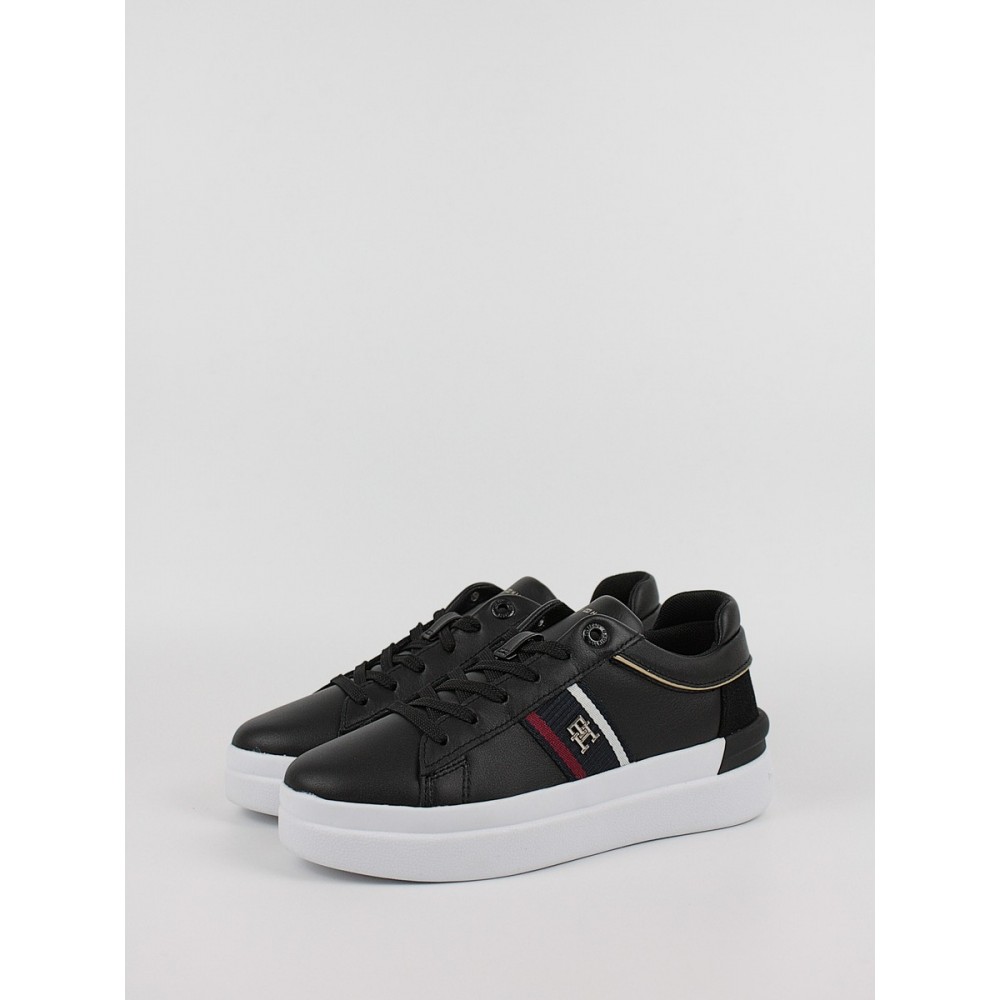 Women Sneaker Tommy Hilfiger Corp Webbing Court Sneaker FW0FW07387-BDS Black Women Sneaker Tommy Hilfiger Corp Webbing Court Sneaker FW0FW07387-BDS Black
