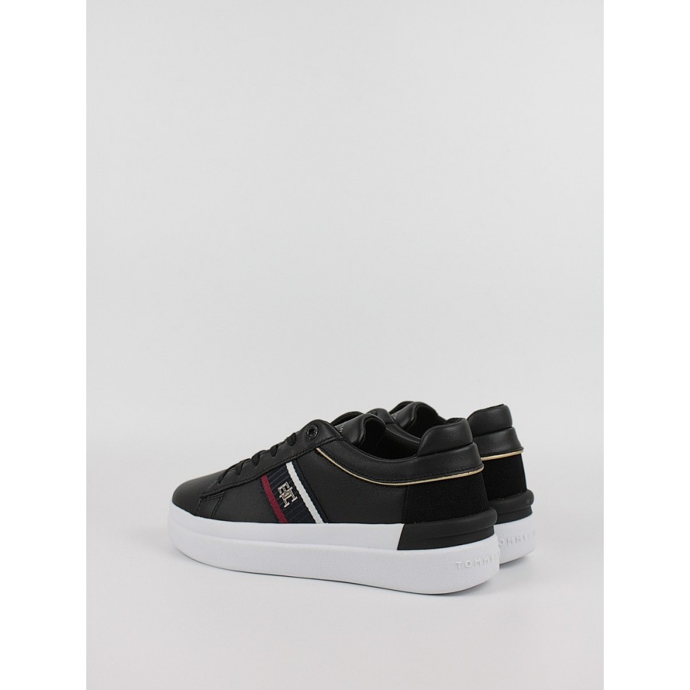 Γυναικεία Sneaker Tommy Hilfiger Corp Webbing Court Sneaker FW0FW07387-BDS Μαύρο