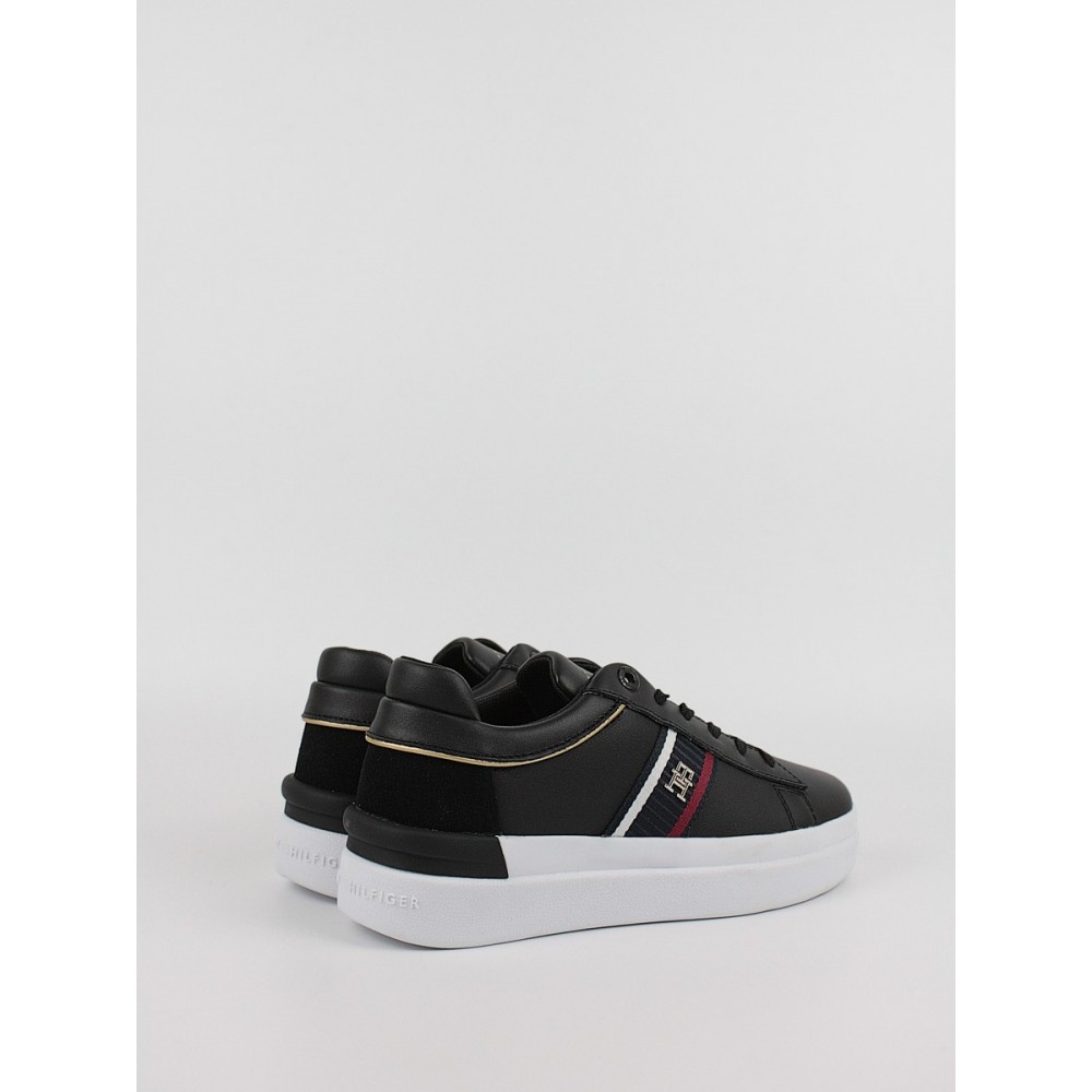 Γυναικεία Sneaker Tommy Hilfiger Corp Webbing Court Sneaker FW0FW07387-BDS Μαύρο