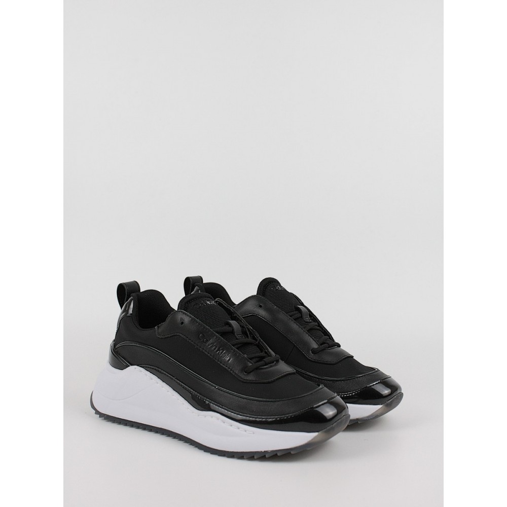 Women Sneaker Calvin KLein Chunky Internal Wedge Lace Up HW0HW01552-BEH Black Women Sneaker Calvin KLein Chunky Internal Wedge Lace Up HW0HW01552-BEH Black