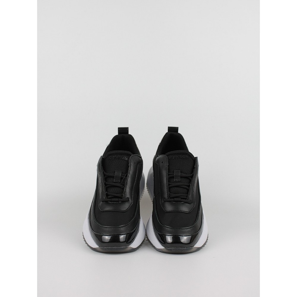 Women Sneaker Calvin KLein Chunky Internal Wedge Lace Up HW0HW01552-BEH Black Women Sneaker Calvin KLein Chunky Internal Wedge Lace Up HW0HW01552-BEH Black