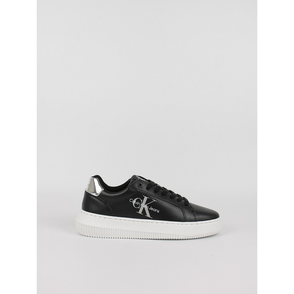 Women Sneaker Calvin KLein Chunky Cupsole Mono Lth WN YW0YW01224-BEH Black