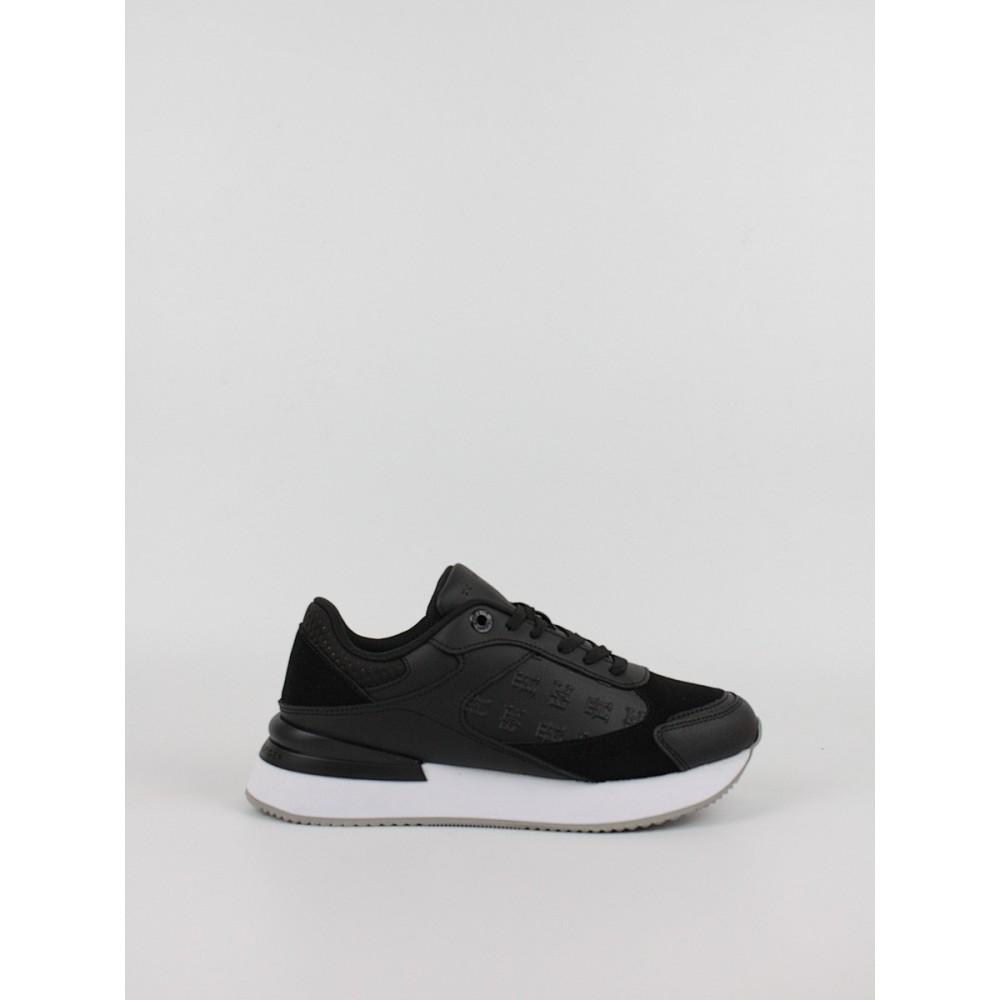 Γυναικεία Sneaker Tommy Hilfiger Elevated Embossed Runner FW0FW07452-BDS Μαύρο