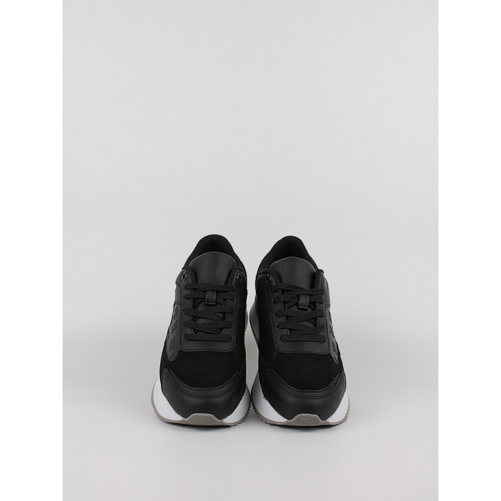 Γυναικεία Sneaker Tommy Hilfiger Elevated Embossed Runner FW0FW07452-BDS Μαύρο