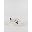 Women Sneaker Calvin KLein Wedge Runner Mix Lth Wn YW0YW01099-YBR White Women Sneaker Calvin KLein Wedge Runner Mix Lth Wn YW0YW01099-YBR White