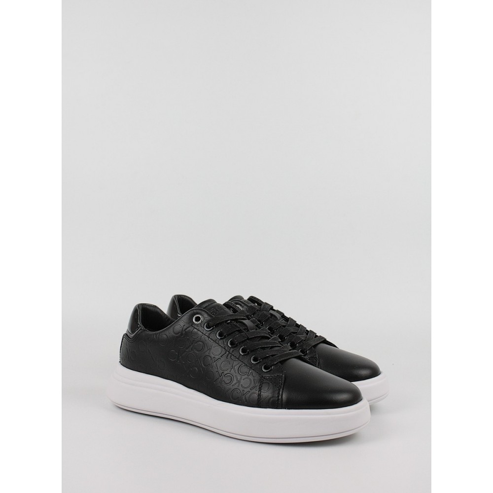 Women Sneaker Calvin KLein Raised Cupsole Lace Up-Mono Mix YW0YW01555-0GK Black