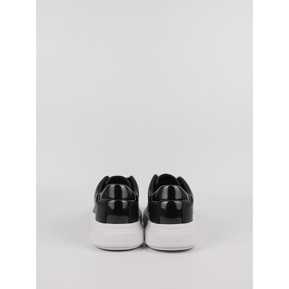 Women Sneaker Calvin KLein Raised Cupsole Lace Up-Mono Mix YW0YW01555-0GK Black