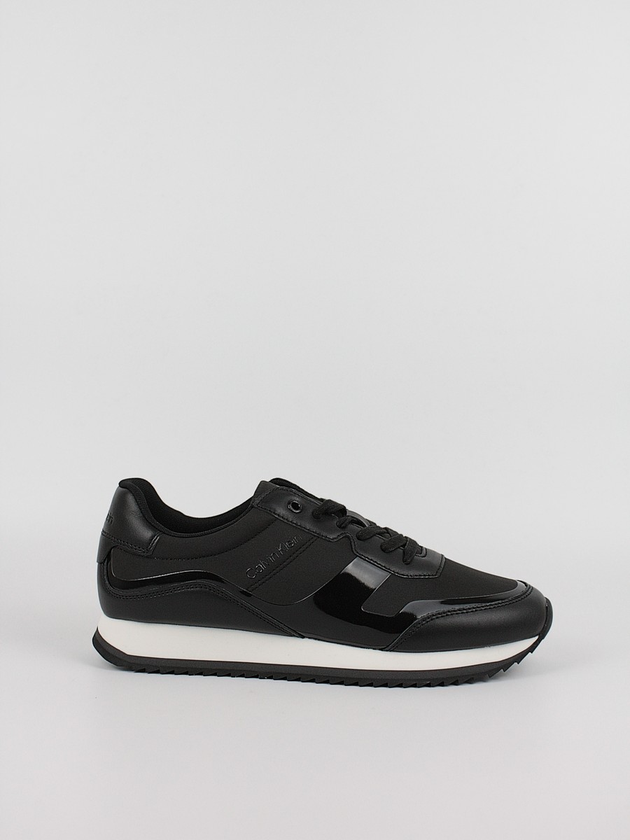 Ανδρικά Sneaker Calvin KLein Low Top Lace Up Heat Bond HM0HM00551-0GM Μαύρο