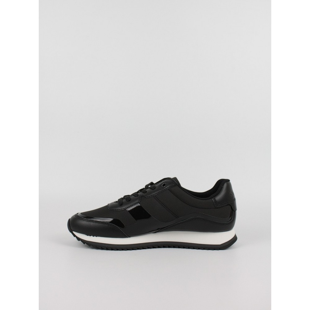 Men Sneaker Calvin KLein Low Top Lace Up Heat Bond HM0HM00551-0GM Black