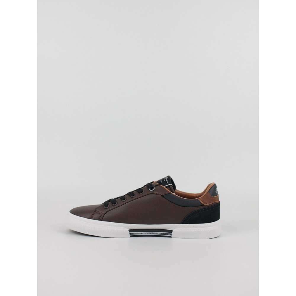 Men Sneaker Pepe Jeans London Kenton Court PMS30839-878 Brown