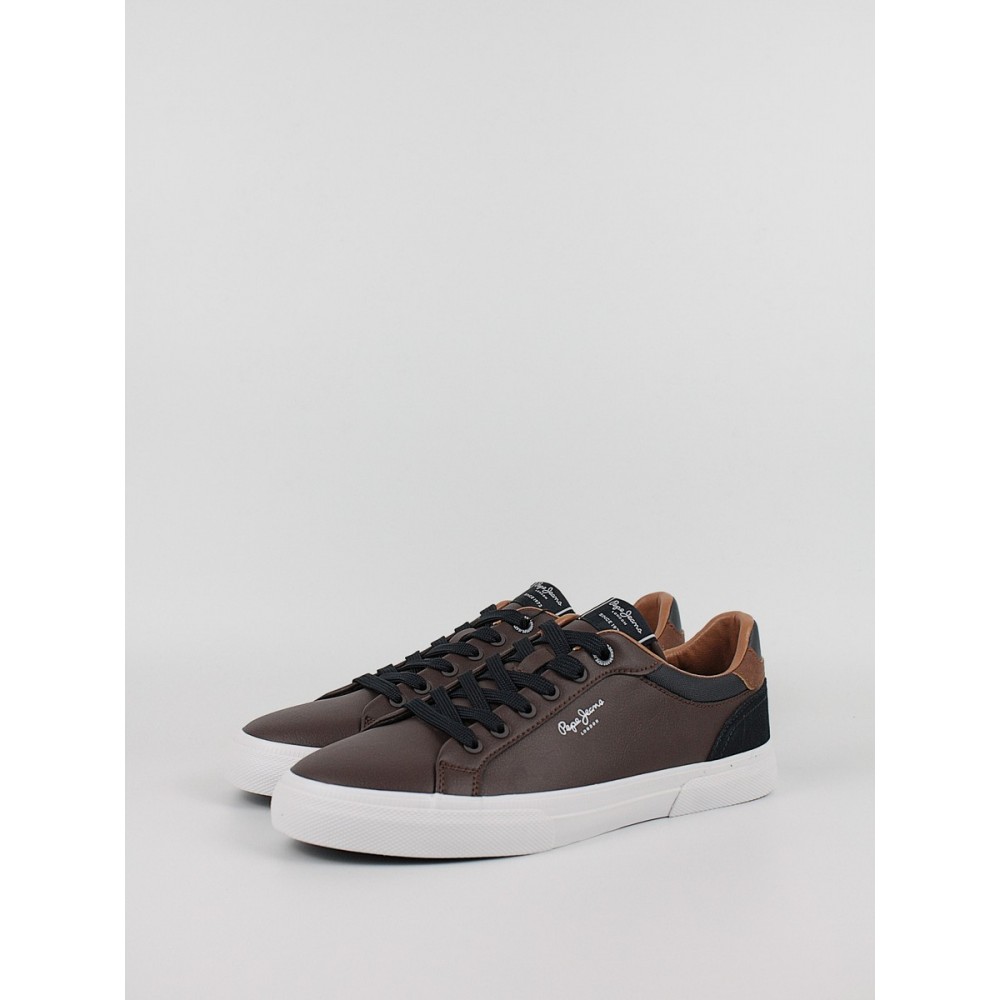 Men Sneaker Pepe Jeans London Kenton Court PMS30839-878 Brown