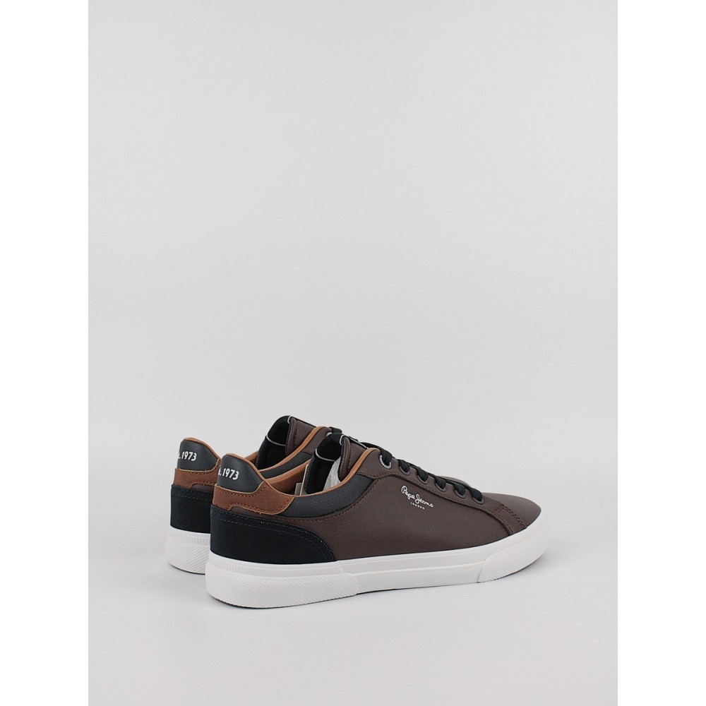 Men Sneaker Pepe Jeans London Kenton Court PMS30839-878 Brown