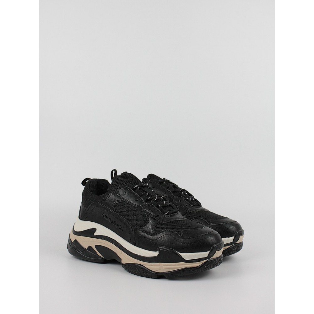 Γυναικείο Sneaker Renato Garini R116W7033414 Μαύρο Γυναικείο Sneaker Renato Garini R116W7033414 Μαύρο