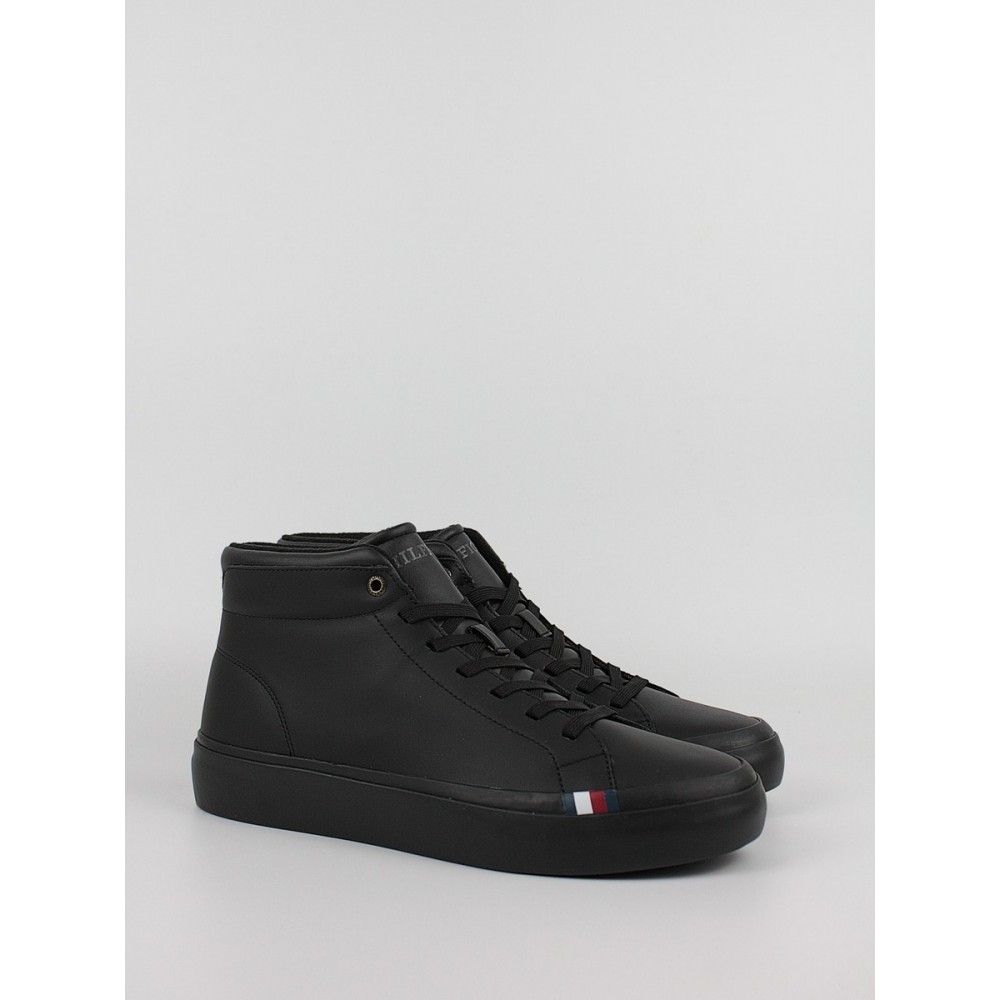 Men Sneaker Tommy Hilfiger Modern Vulc Lth Hi Wl FM0FM04820-0GQ Black