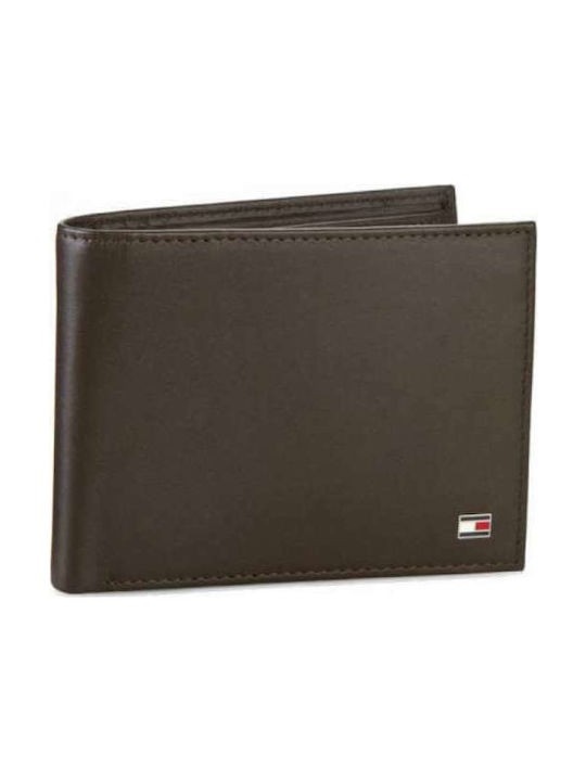 Ανδρικό Πορτοφόλι Tommy Hilfiger Eton Cc Flap And Coin Pocket AM0AM00652-041 Καφέ