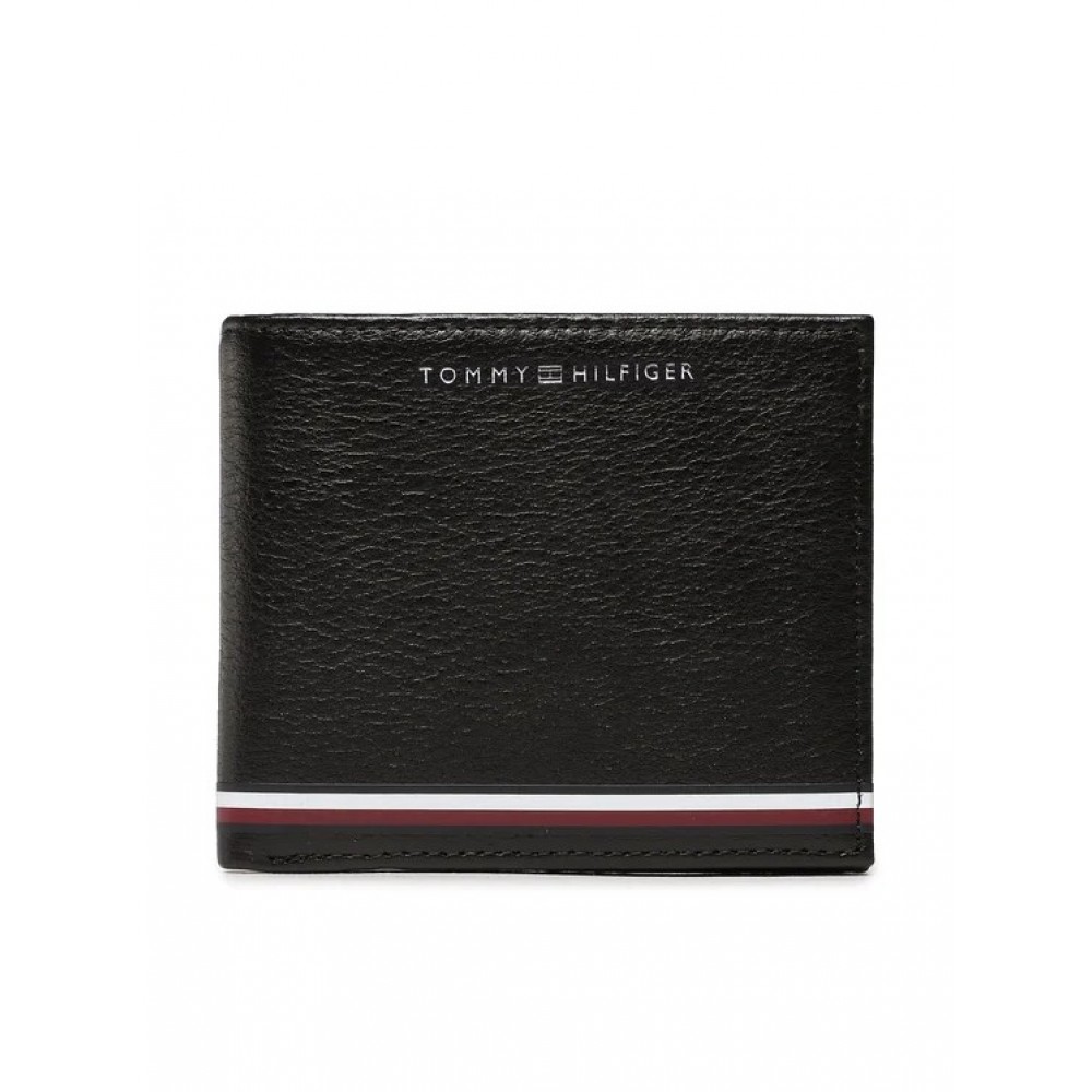 Men Wallet Tommy Hilfiger Th Central Mini Cc Wallet AM0AM11258-BDS Black