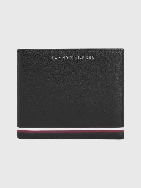 Men Wallet Tommy Hilfiger Th Central Extra Cc and Coin Wallet AM0AM11260-BDS Black