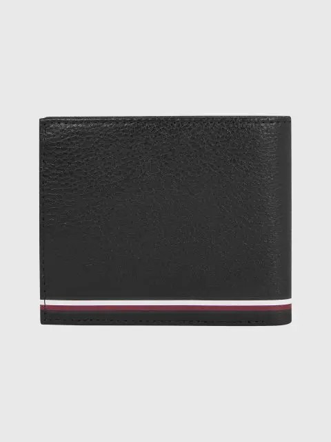 Men Wallet Tommy Hilfiger Th Central Extra Cc and Coin Wallet AM0AM11260-BDS Black