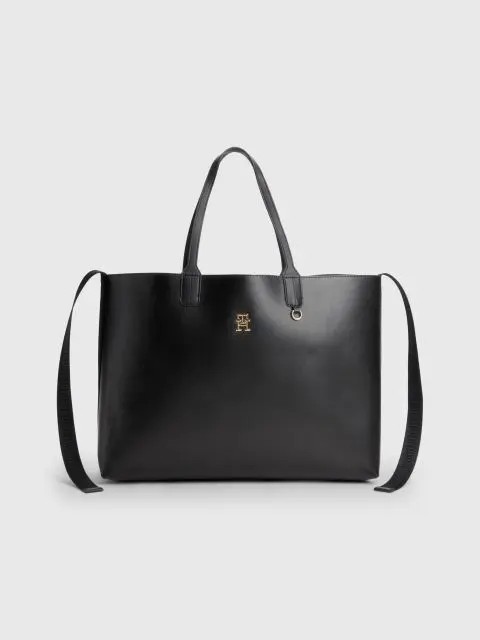 Women Bag Tommy Hilfiger Iconic Tommy Tote AW0AW14874-BDS Black