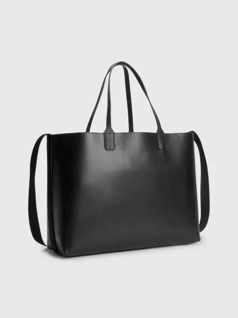 Women Bag Tommy Hilfiger Iconic Tommy Tote AW0AW14874-BDS Black