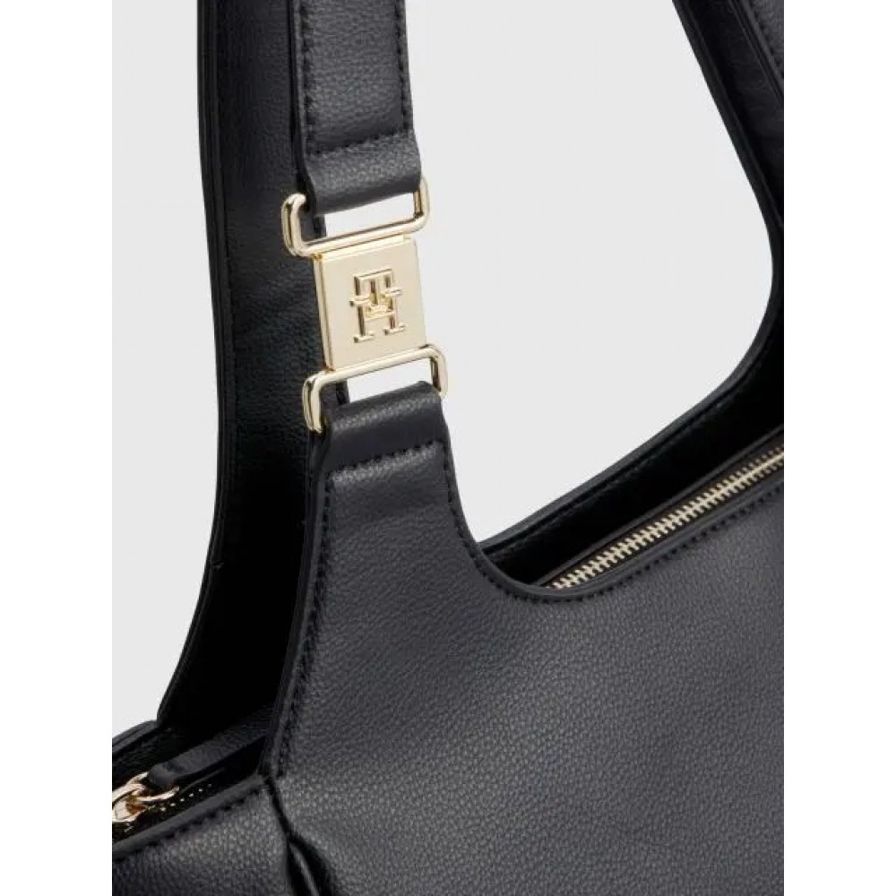 Γυναικεία Τσάντα Tommy Hilfiger Th Contemporary Tote AW0AW14886-BDS Μαύρη