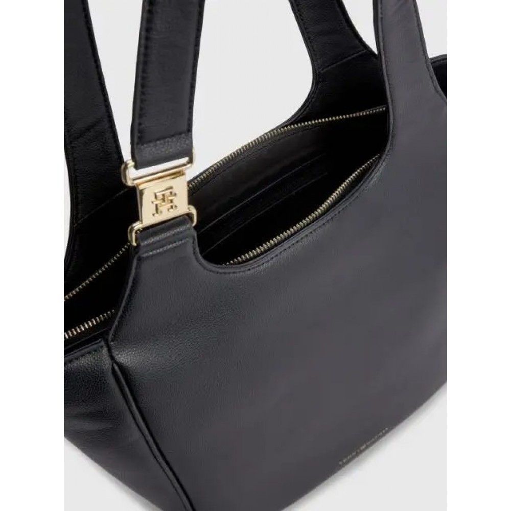 Γυναικεία Τσάντα Tommy Hilfiger Th Contemporary Tote AW0AW14886-BDS Μαύρη