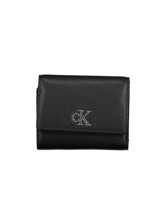 Γυναικείο Πορτοφόλι Calvin klein Minimal Monogram Med Trifold K60K610107-BDS Μαύρο