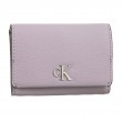 Γυναικείο Πορτοφόλι Calvin klein Minimal Monogram Med Trifold K60K610107-PC1 Μωβ