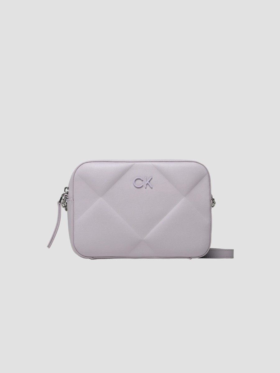 Γυναικεία Τσάντα Calvin Klein Re Lock Quilt Camera Bag K60K610767-VDQ Μωβ