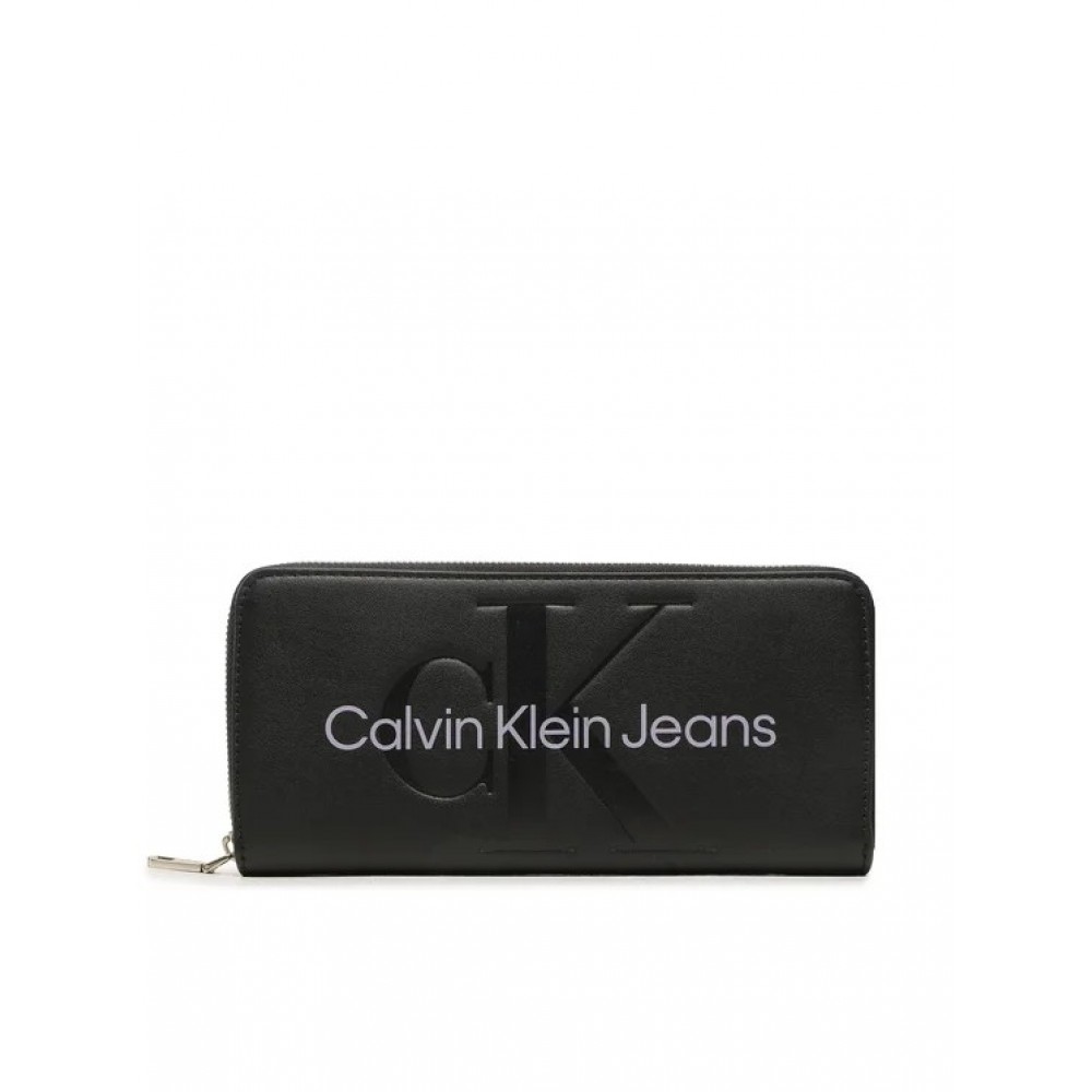 Γυναικείο Πορτοφόλι Calvin Klein Sculpted Mono Z/A Mono Wallet K60K607634-0GJ Μαύρο