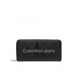 Γυναικείο Πορτοφόλι Calvin Klein Sculpted Mono Z/A Mono Wallet K60K607634-0GJ Μαύρο