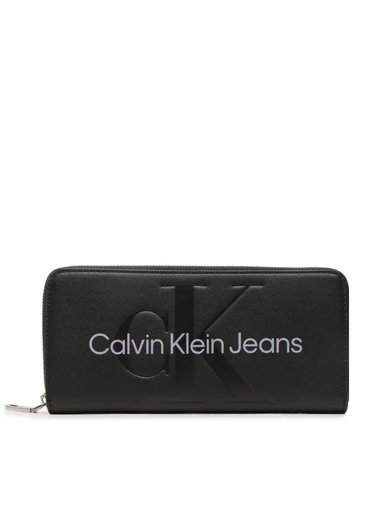 Women Wallet Calvin Klein Sculpted Mono Z/A Mono Wallet K60K607634-0GJ Black