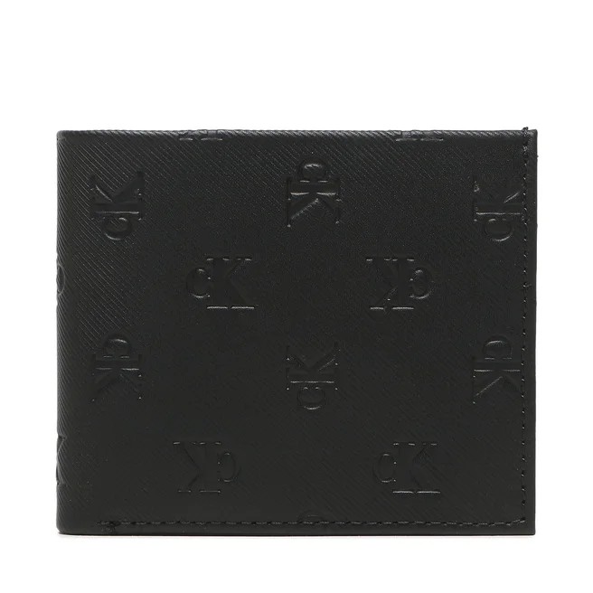 Ανδρικό Πορτοφόλι Calvin Klein Monogram Soft Bifold/Coin Aop K50K510739-0GK Μαύρο