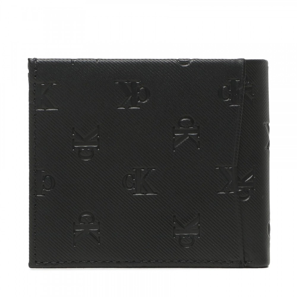 Men Wallet Calvin Klein Monogram Soft Bifold/Coin Aop K50K510739-0GK Black