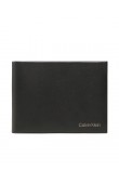 Men Wallet Calvin Klein Ck Concise Trifold 10cc W/Coin L K50K510600-BAX Black