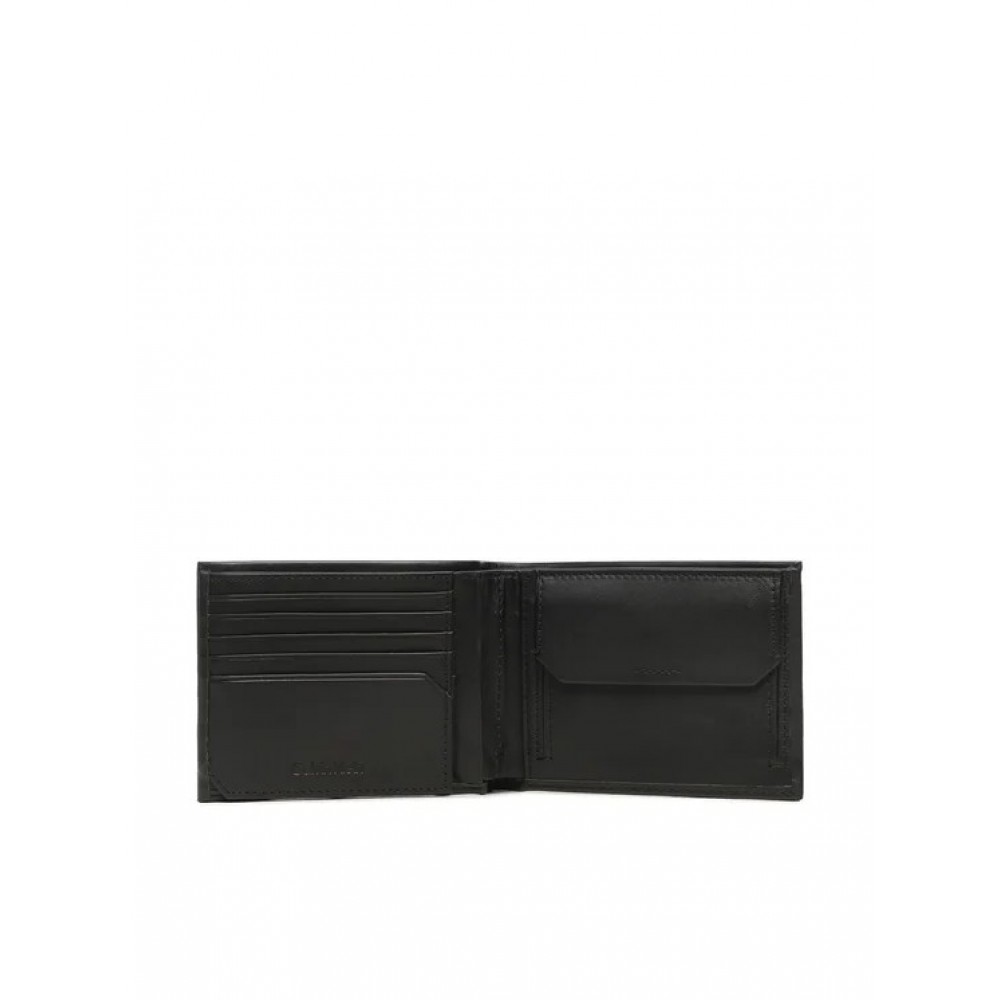 Men Wallet Calvin Klein Ck Concise Trifold 10cc W/Coin L K50K510600-BAX Black