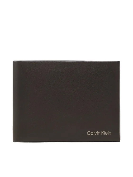 Ανδρικό Πορτοφόλι Calvin Klein Ck Concise Trifold 10cc W/Coin L K50K510600-BAW Καφέ