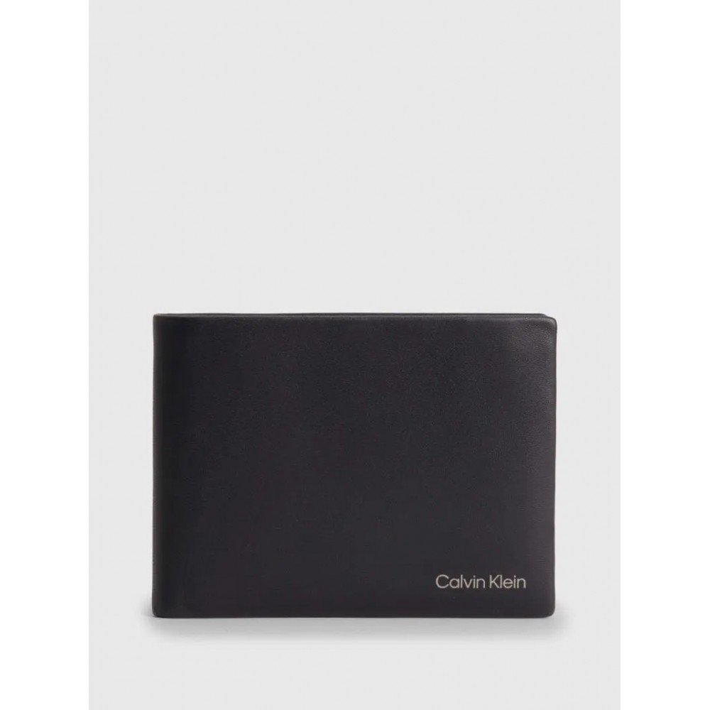 Men Wallet Calvin Klein Ck Concise Βifold 5cc W/Coin L K50K510599-BAX Black